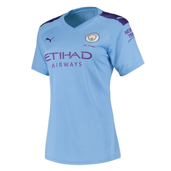 Camiseta Manchester City Primera equipo Mujer 2019-20 Azul